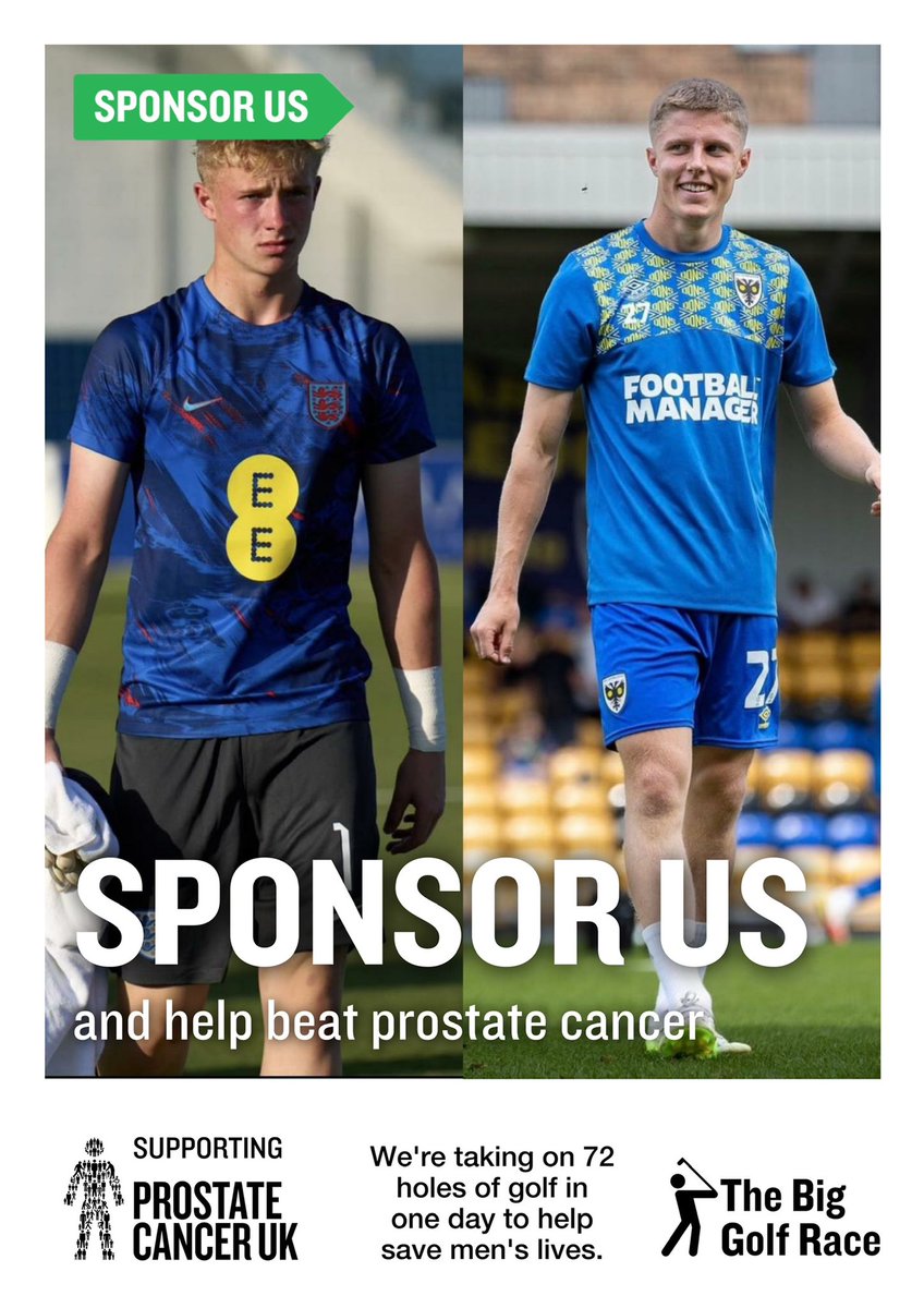 On June 10th, @SpikeBrits1 and I will be part of a team raising money for @ProstateUK - We grew up in the academy, and are coming back together to help raise both awareness and support in saving men’s lives. To donate please press the following link - tinyurl.com/yywr5732