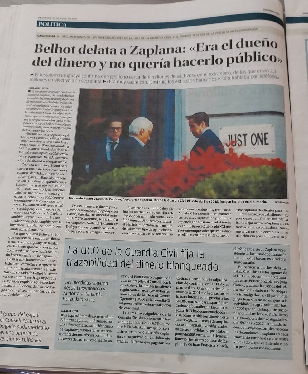 ErnestParra1's tweet photo. Moltes gràcies @LaBallester per tantes cròniques judicials aclaridores del judici a #Zaplana. Tot allò que en el seu día va apuntar @QuicoArabi sembla confirmar-se #Regrans #ViscaElBonPeriodisme i els #GransPeriodistes https://t.co/VgoUAdkBcU