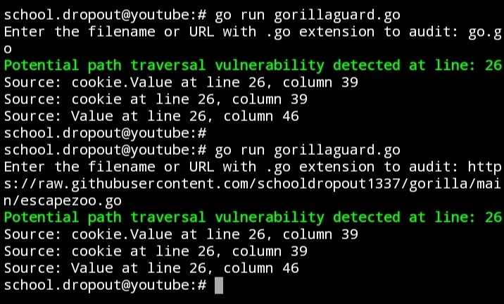 go run gorillaguard

#bugbountytips #bugbounty #intigriti #bugcrowd #hackerone

github.com/schooldropout1…