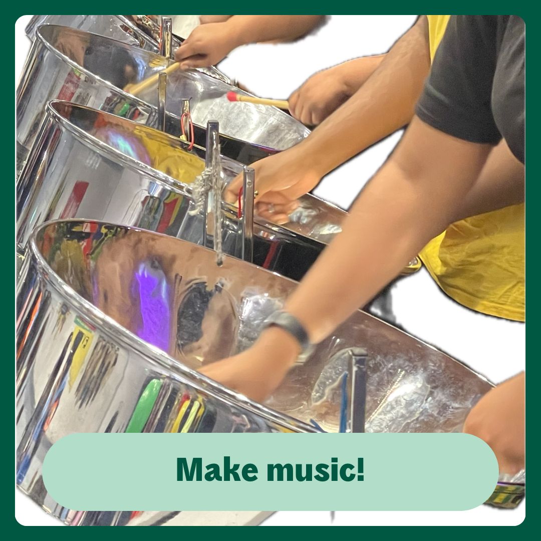 You can make music - with a real #steelpan band!

Learn to play on Monday evenings 6pm and Saturday mornings 11am at the Warren Centre, Whitfield Place.

You don't need previous training, just come along!

lovecamden.org/whats-on/make-…

#PlayMusic #PlayTheDrums #SteelpanMusic #NewSkill