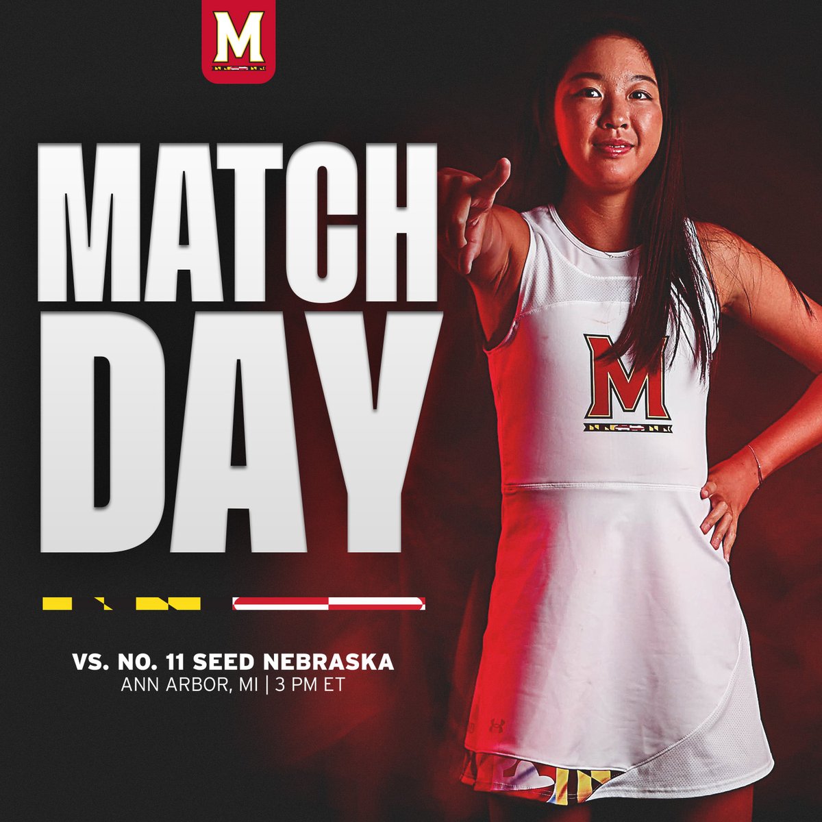It's a B1G Matchday for the Terps🐢🎾 Live Stream: go.umd.edu/3WdnMME Live Stats: go.umd.edu/4aOuddr #TerpTennis