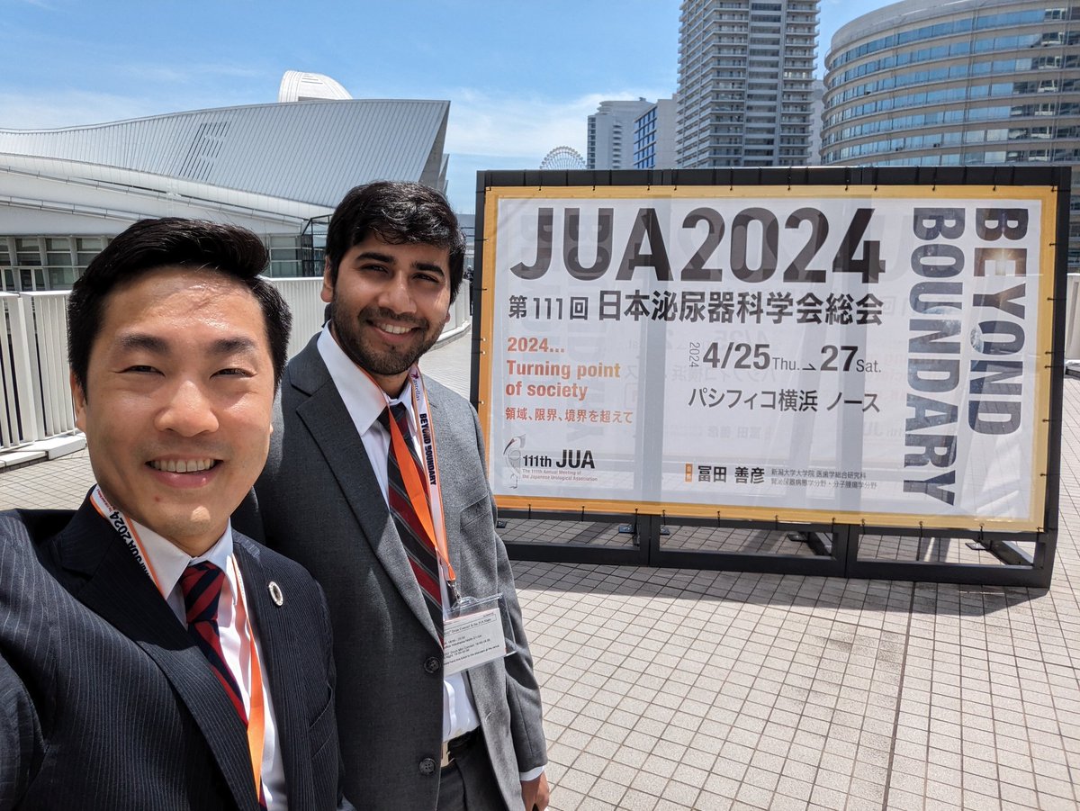 How it started: urology residency interview partners, 2013 How it's going: AUA/JUA Academic Exchange Program partners, 2024 So happy to share this #JUA2024 experience with my friend and @brady_urology colleague @nirmishsingla. Thank you, @AmerUrological and @JUA2024!