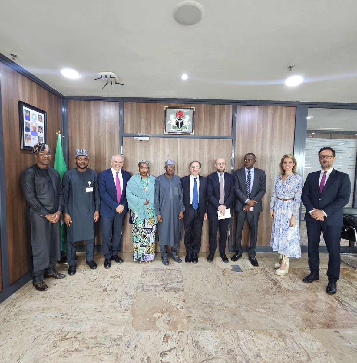 NERC Commissioners receive a team from a Spanish energy solution firm led by the Embassy of Spain in Nigeria on a courtesy visit to NERC today. #NERC #Electricity #NESI #Collaboration #SpanishEmbassy #Technology