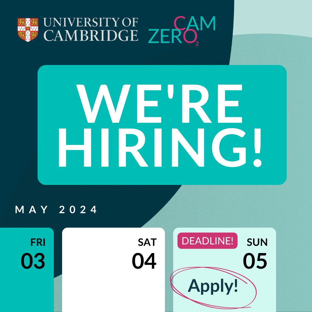 📢 📢 We are looking for a Research Associate in Economics to support the Cambridge Zero Policy Forum (part-time)! 👉 Click on the link below for further information and how to apply. ⌛ Deadline 5 May, 2024 forms.office.com/e/ydgtfCR4ix