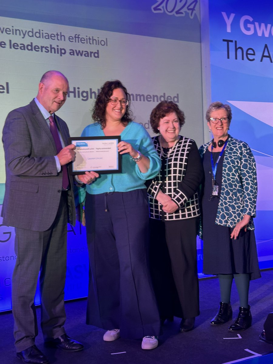 Well done Lauren! Top 3 in Wales! So many babies, families & the #PfP team are grateful for your passion & inspirational compassionate leadership (great photo too of you Mick, Sue and Gillian!) #SocialWorkWales #2024Accolades @SocialCareWales @care_wales @BASW_Cymru @PfProgress