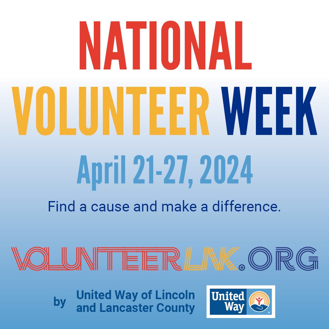 It's National Volunteer Week!💛 <a href="/UnitedWayOfLinc/">United Way of Lincoln and Lancaster County</a> recently launched volunteerlnk.org, a dynamic hub designed to connect eager volunteers with causes they are passionate about. 

Sign up and start volunteering: volunteerlnk.org