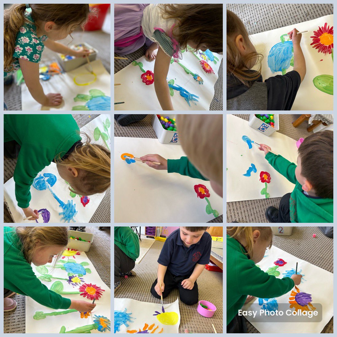 Mwynhau peintio blodau🌹🪻🌸🌺🌷🌻🌼