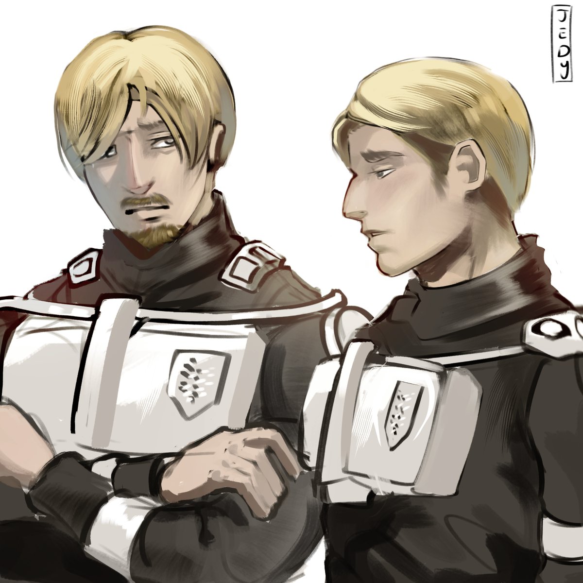 Blondies >:3 #aot #erwinsmith #mikezacharius