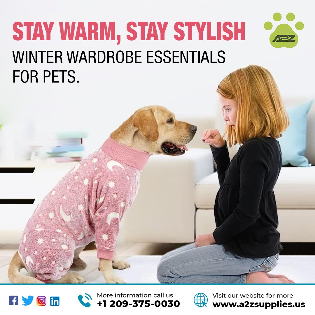 Stay warm, stay stylish: winter wardrobe essentials for pets.

#petwear #petessentials #petsupplies #petaccessories