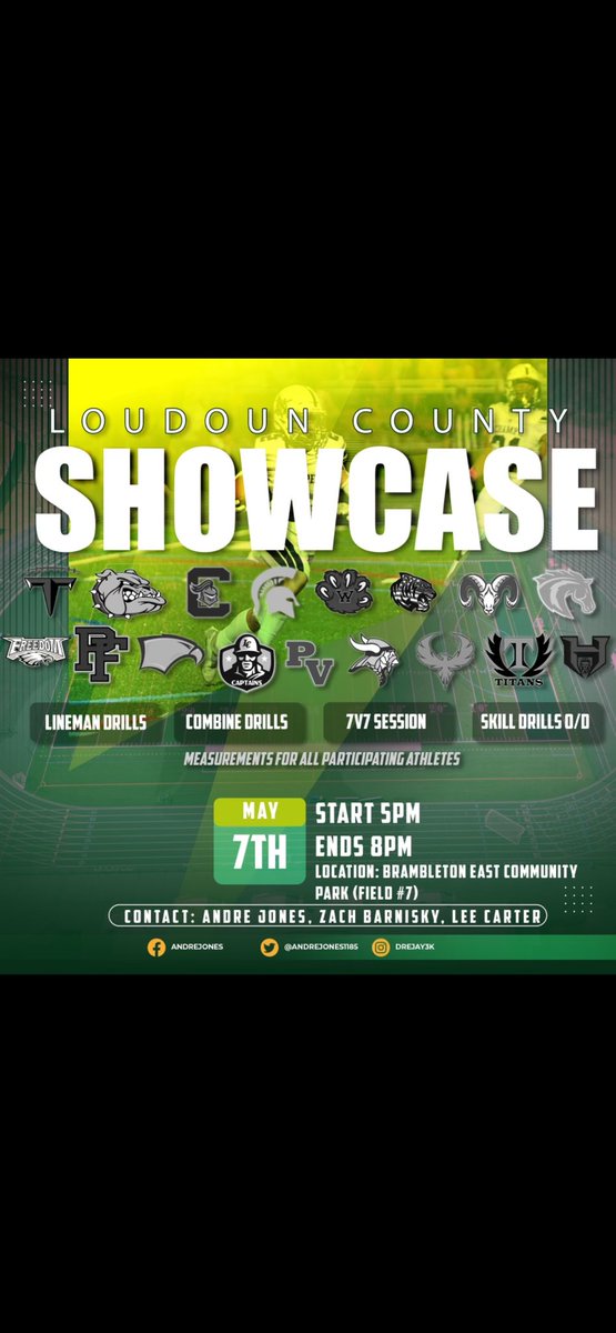 1st Annual Loudoun Senior Showcase! Information below! RSVP by completing the Google form: forms.gle/GrdGQFsLoU1YES… Many thanks to @andrejones1185 and @LeeMCarter3 for working to get this done!