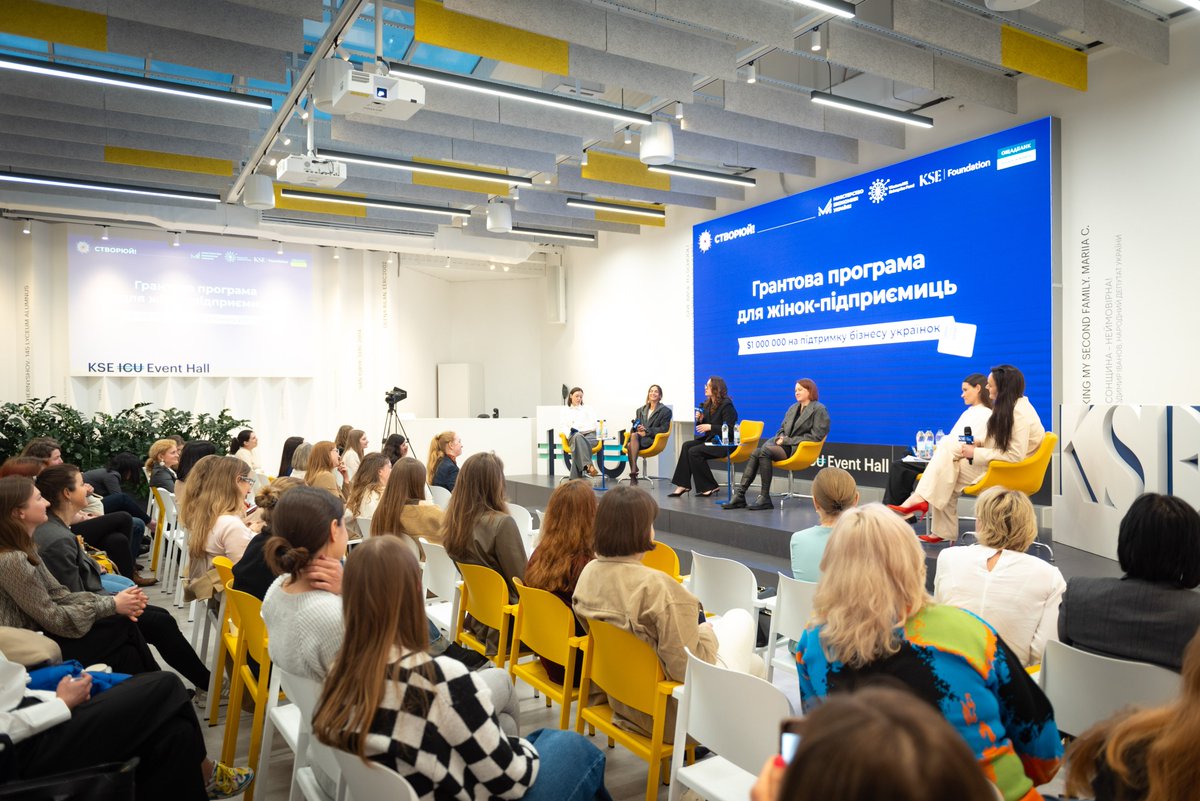 Ukrainian women are making strides in entrepreneurship. We're launching the 'Create!' grant program to support them, offering up to $15,000 to women-led manufacturing businesses. Big thanks to our partners at @westernNISEF, @kse_ua Foundation, and @ua_oschadbank for their help.