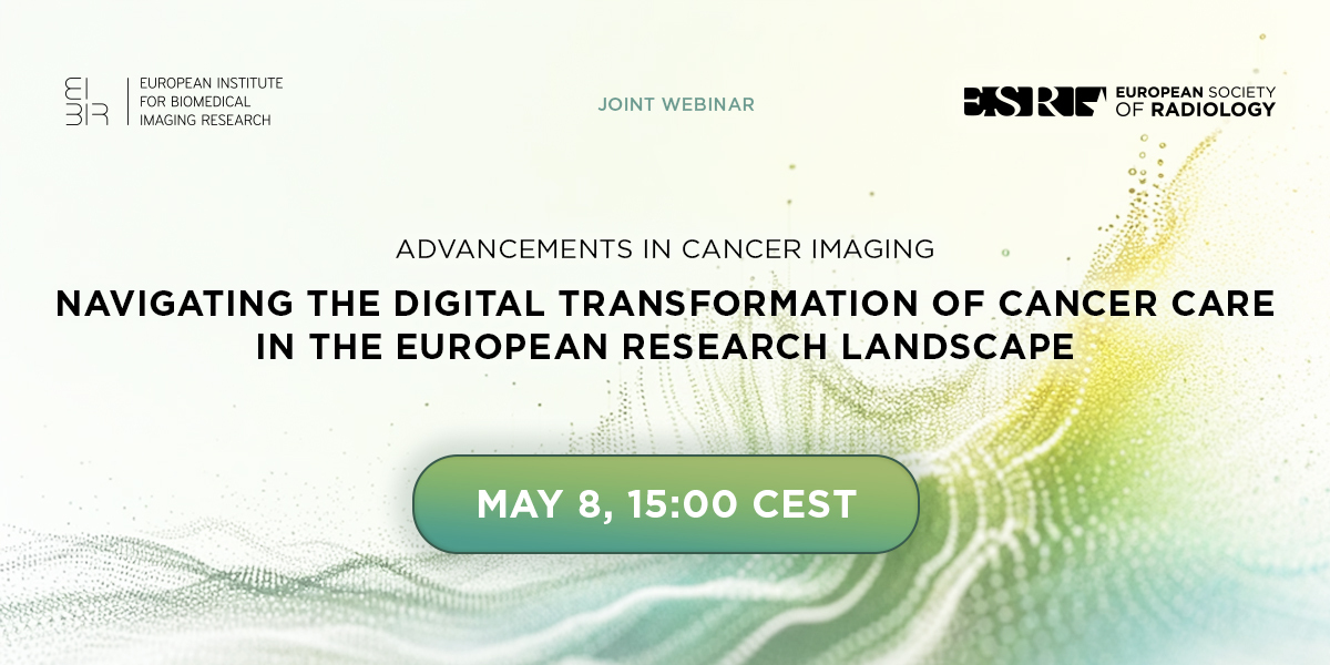 💡 Ready to revolutionise cancer imaging research? Join @myESR and #EIBIR's webinar to discover the latest trends, challenges, and opportunities in oncology and digital healthcare. Secure your spot now! Register now 👉form.jotform.com/241121290151339