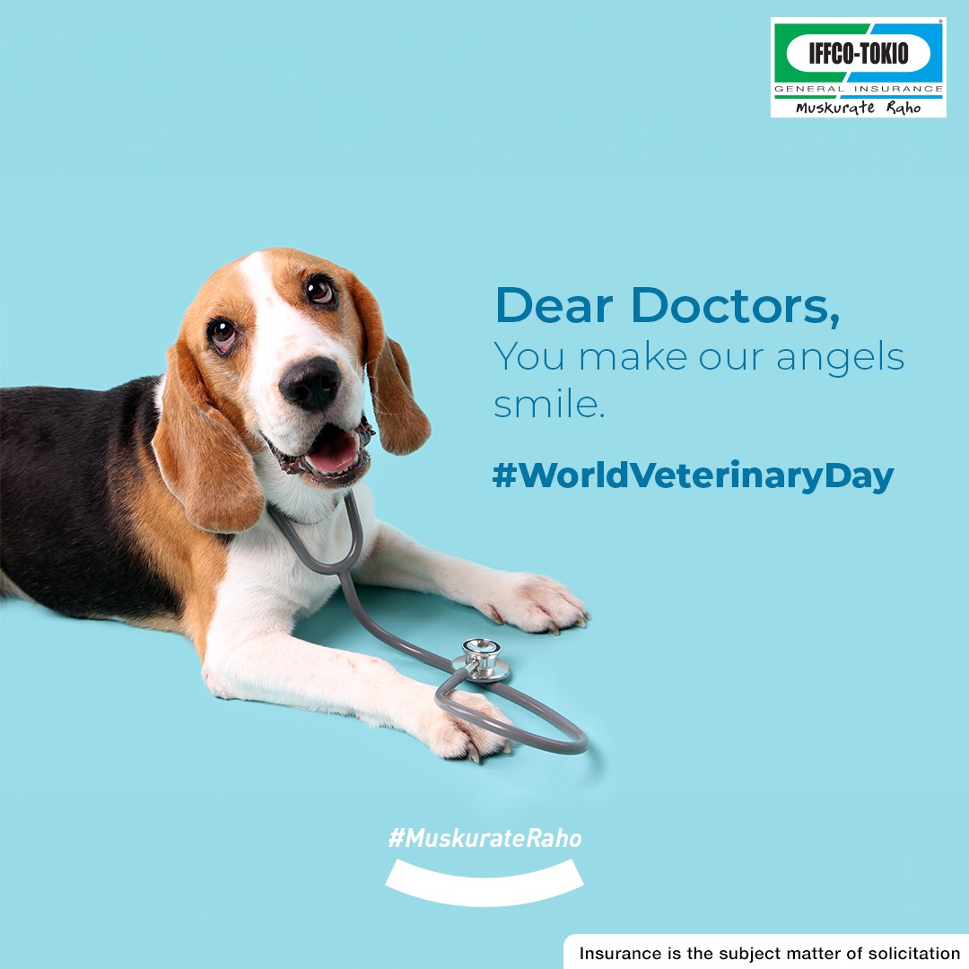 Today, let's shower veterinarians with gratitude! #WorldVeterinaryDay #IFFCOTOKIO #MuskurateRaho