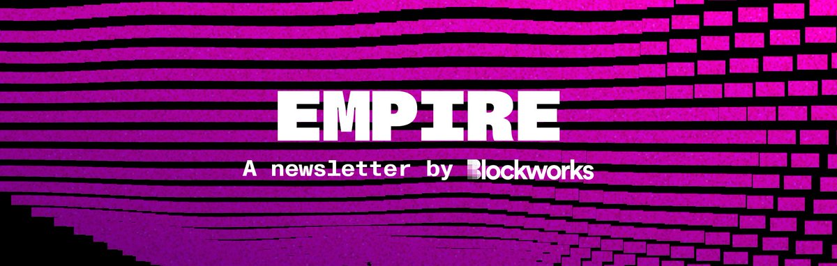 In today’s Empire newsletter: - Unpacking the Samourai allegations - Nigeria has focused its crypto rage at Binance - Plus, Hollywood's back in the crypto narrative Subscribe by 8:30 am to get this morning’s news in your inbox: blockworks.co/newsletter/emp…
