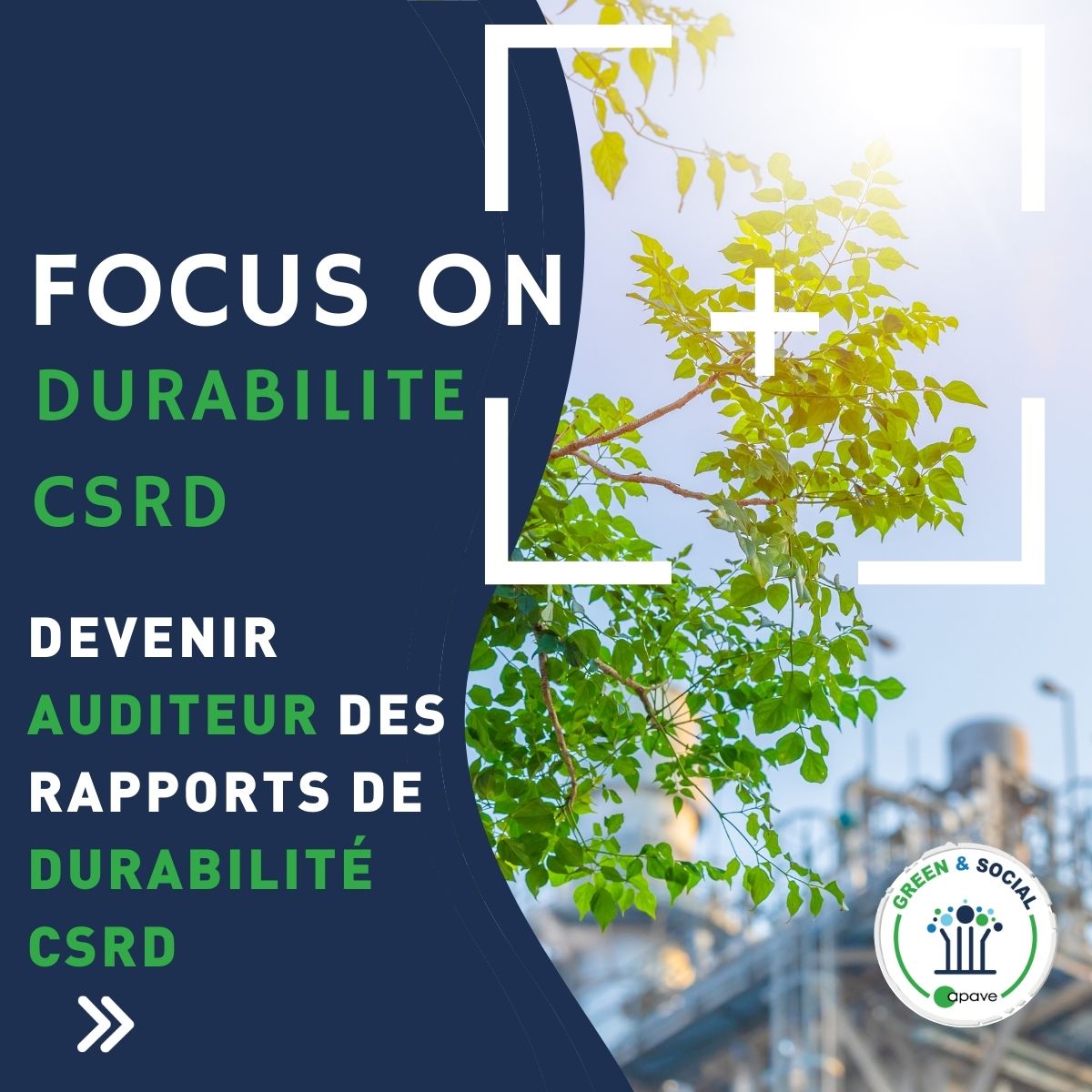 [#CSRD] 📌La #formation 'Auditeur de #durabilité dédié aux Organismes Tiers Indépendants' vient d'être officiellement homologuée par la #H2A . Formation co-construite avec notre partenaire @AFNOR Compétences  dans le cadre de la Directive CSRD.
👉ow.ly/Rc0a50RnPth
#Apave