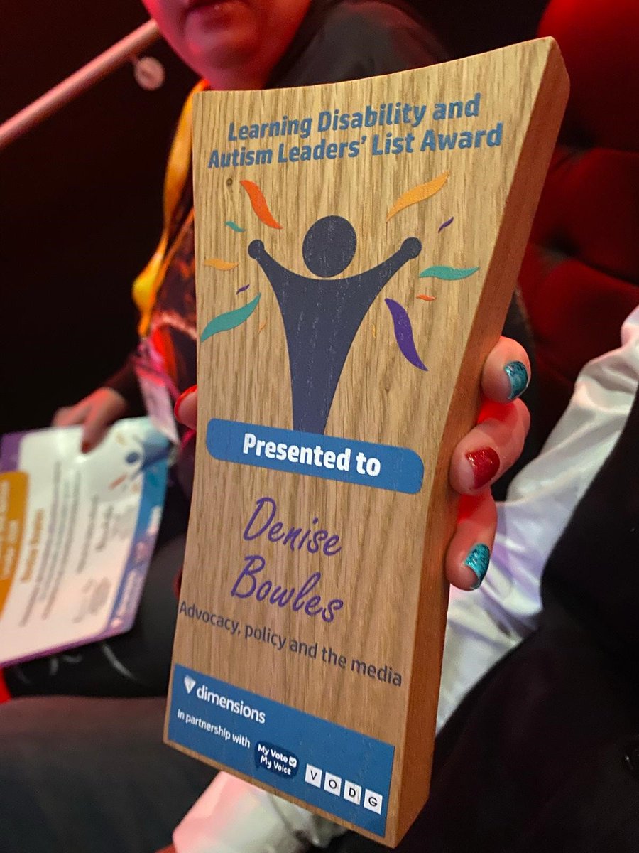 Congratulations to Denise one of our Directors and Experts by Experience - Advocacy, Policy and Media winner at the Learning Disability and Autism Leaders List Awards 2024 #InclusionNorth #LearningDisability #Autism #LeadersListAwards