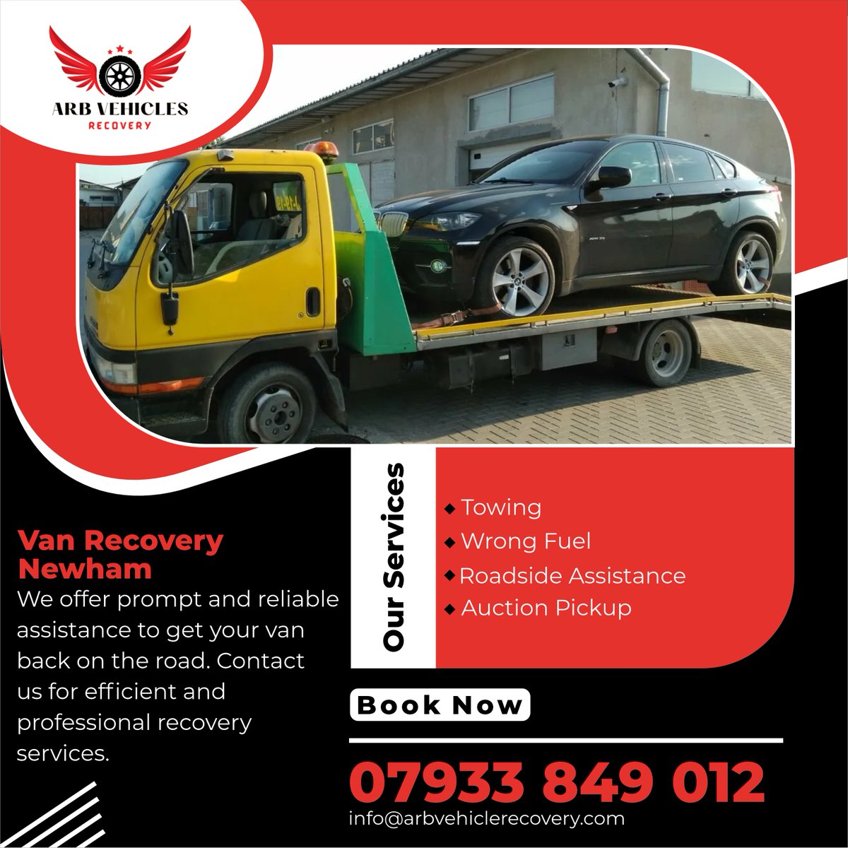 ARB Vehicle Recovery provides efficient van recovery services in Newham. Trust us to safely retrieve and transport your van from any location.

arbvehiclerecovery.co.uk/van-recovery-n…
#VanRecovery
#NewhamRecovery
#VehicleRecovery
#VanTowing
#EmergencyRecovery