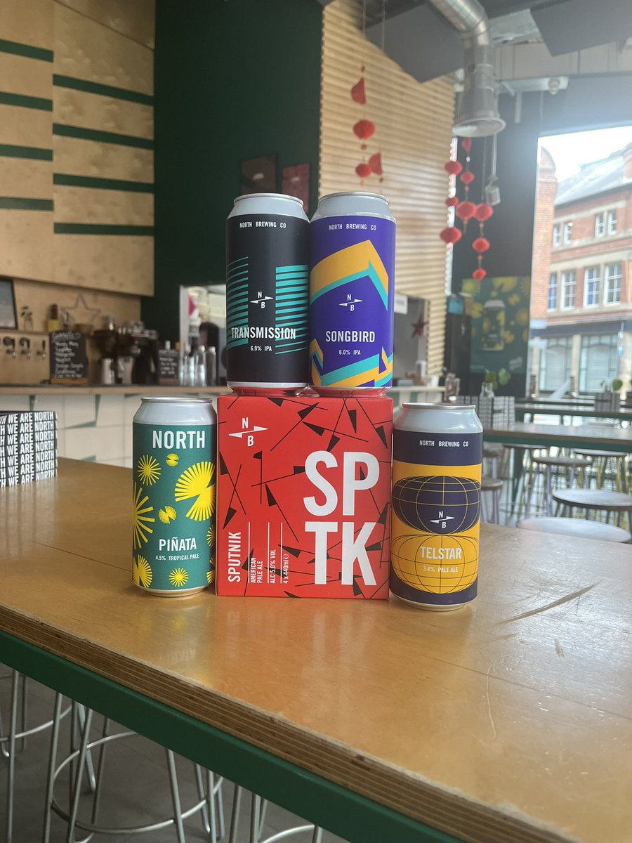 Looking for great @NorthBrewCo beers to drink in the comfort of your own home? 🌟 We’ve got you covered! Takeout prices on all cans available here on Sovereign street! 👍