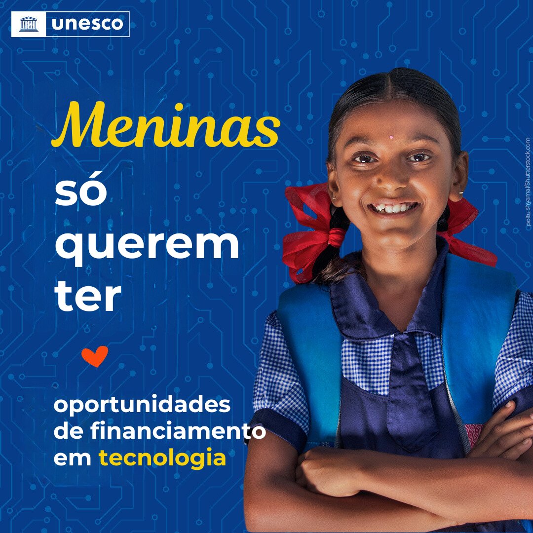 O futuro da tecnologia deve ser igual! Esta quinta-feira, Dia Internacional das #MeninasEmTIC #GirlsInICT, veja como @UNESCO lida com a desigualdade de gênero e empodera meninas e mulheres p/ seguirem carreiras em tecnologias da informação e comunicação en.unesco.org/stemed