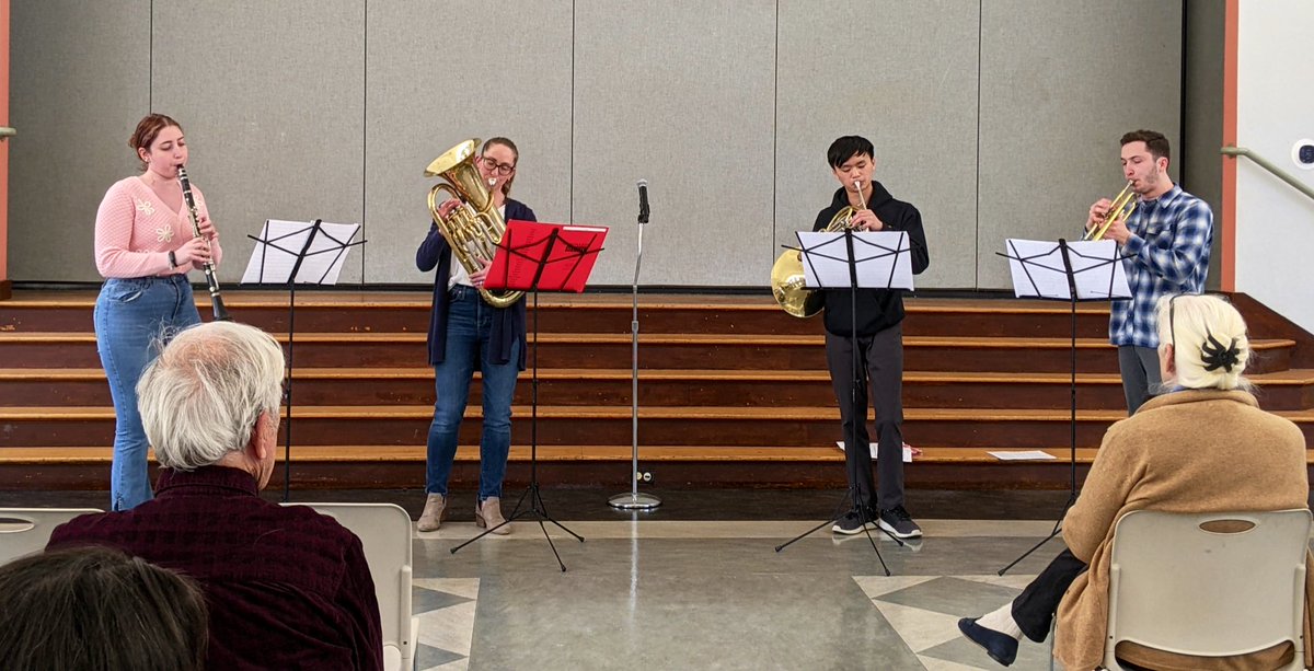 DSFPArts's tweet image. Harmonic Imbalance and the Day 1 “Brass” Quartet performed for the Dover Council on Aging Wednesday! Bravo! 👏 @DSteachlearn @doversherbornhs