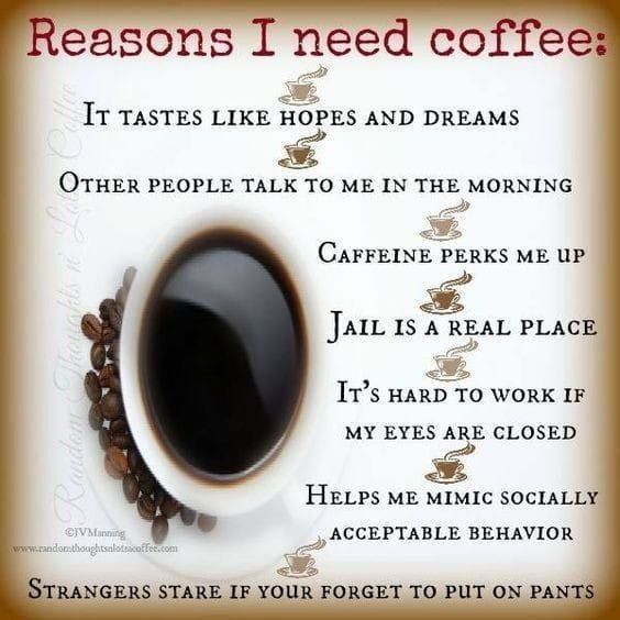 Good morning peeps here's your coffee quote ☕️ 😘 #CoffeeLover #CoffeeTime #Coffee #thursdayvibes