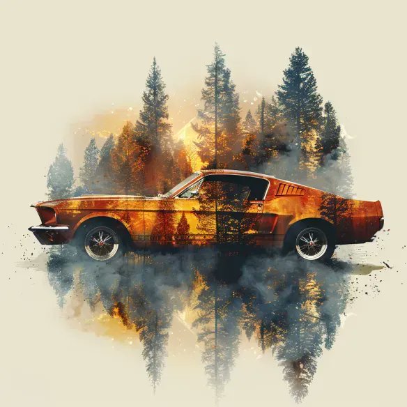 DiePlastikkarte's tweet image. Cruising into autumn in style! 🍂🚗 #FallDrive #VintageVroom - promptbase.com/prompt/mechani…