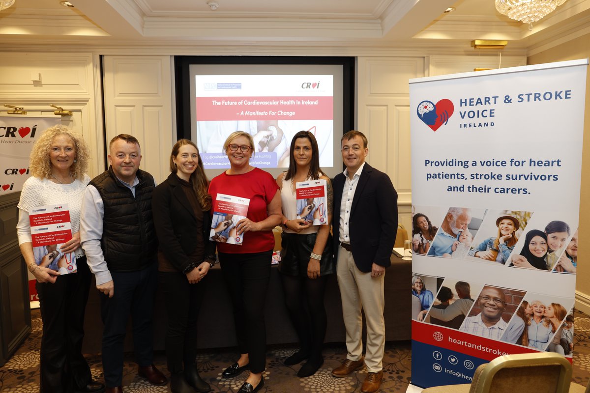Thank you to the #patientadvocates who contributed to the launch of @CroiHeartStroke & HSVI's new policy #ManifestoForChange & the urgent call to the government to implement a national #CardiovascularHealth strategy.

Visit croi.ie/manifesto to view the full document.