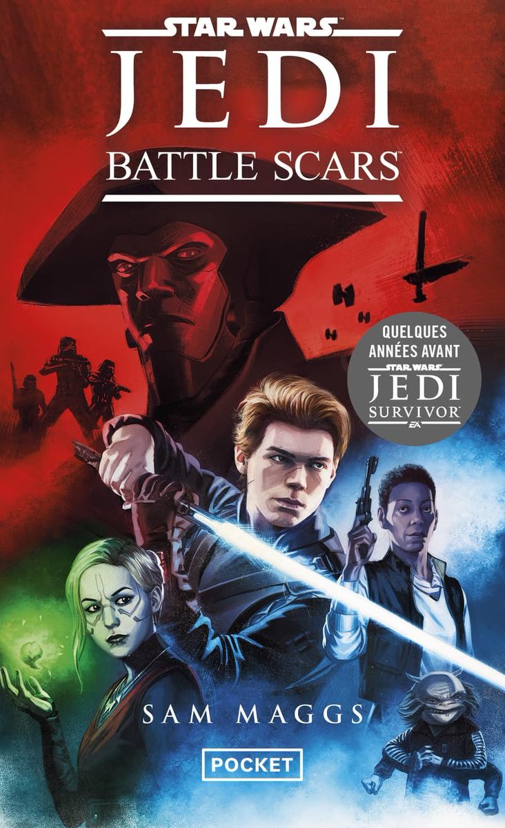 Happy pubday, @SamMaggs and Renaud Thomas! Jedi Battle Scars has nicely landed on French shores... Que vous connaissiez les jeux ou non, si vous aimez les Inquisiteurs, les Sœurs de la Nuit et les Jedi (sous couverture), ce livre est pour vous ! #CalKestis #StingerMantis #SWnovel