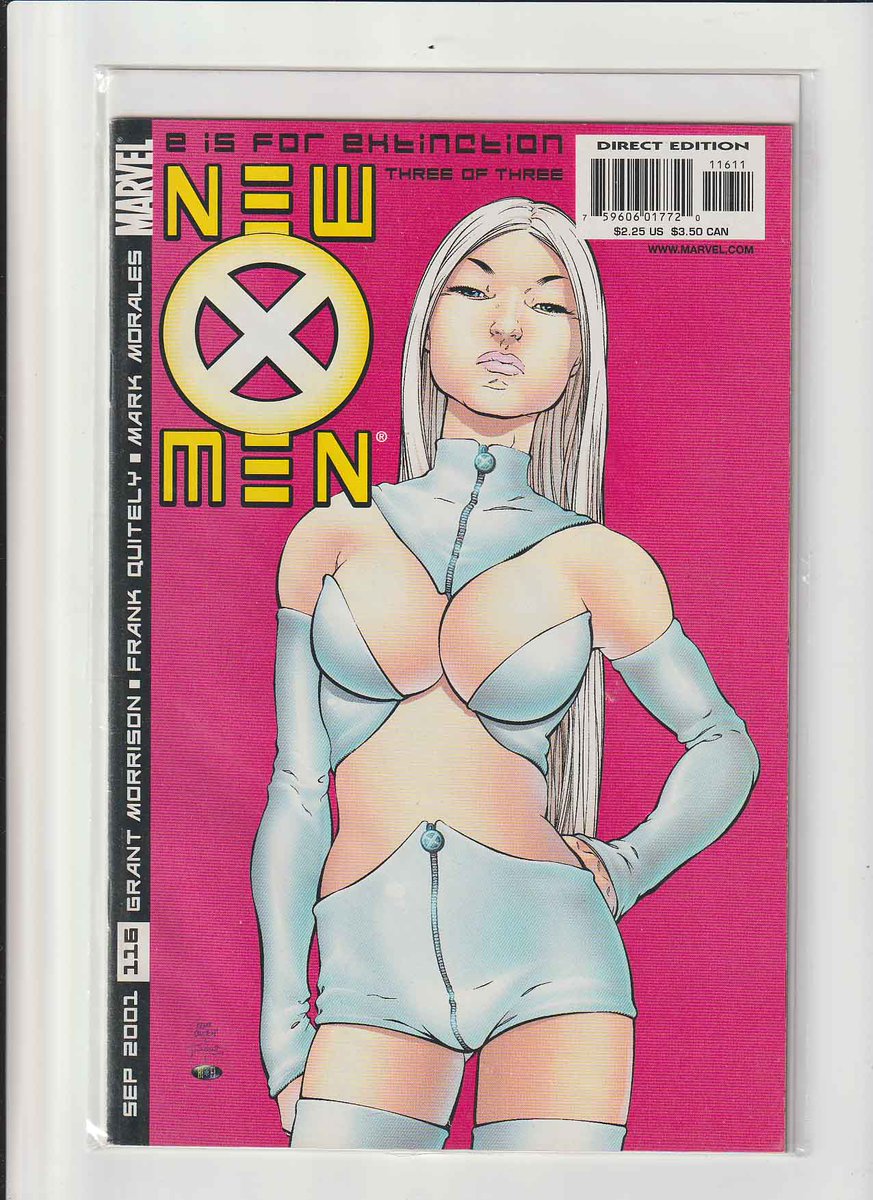 #NewXMen #116 (2001) #FrankQuitely Artist / #GrantMorrison Writer / 2nd Appearance of Negasonic Teenage Warhead 'E Is for Extinction, Part Three' #XMen  rarecomicbooks.fashionablewebs.com/New%20X-Men.ht…  #RareComicBooks #KeyComicBooks #MarvelComics #MCU #MarvelUniverse #KeyIssue