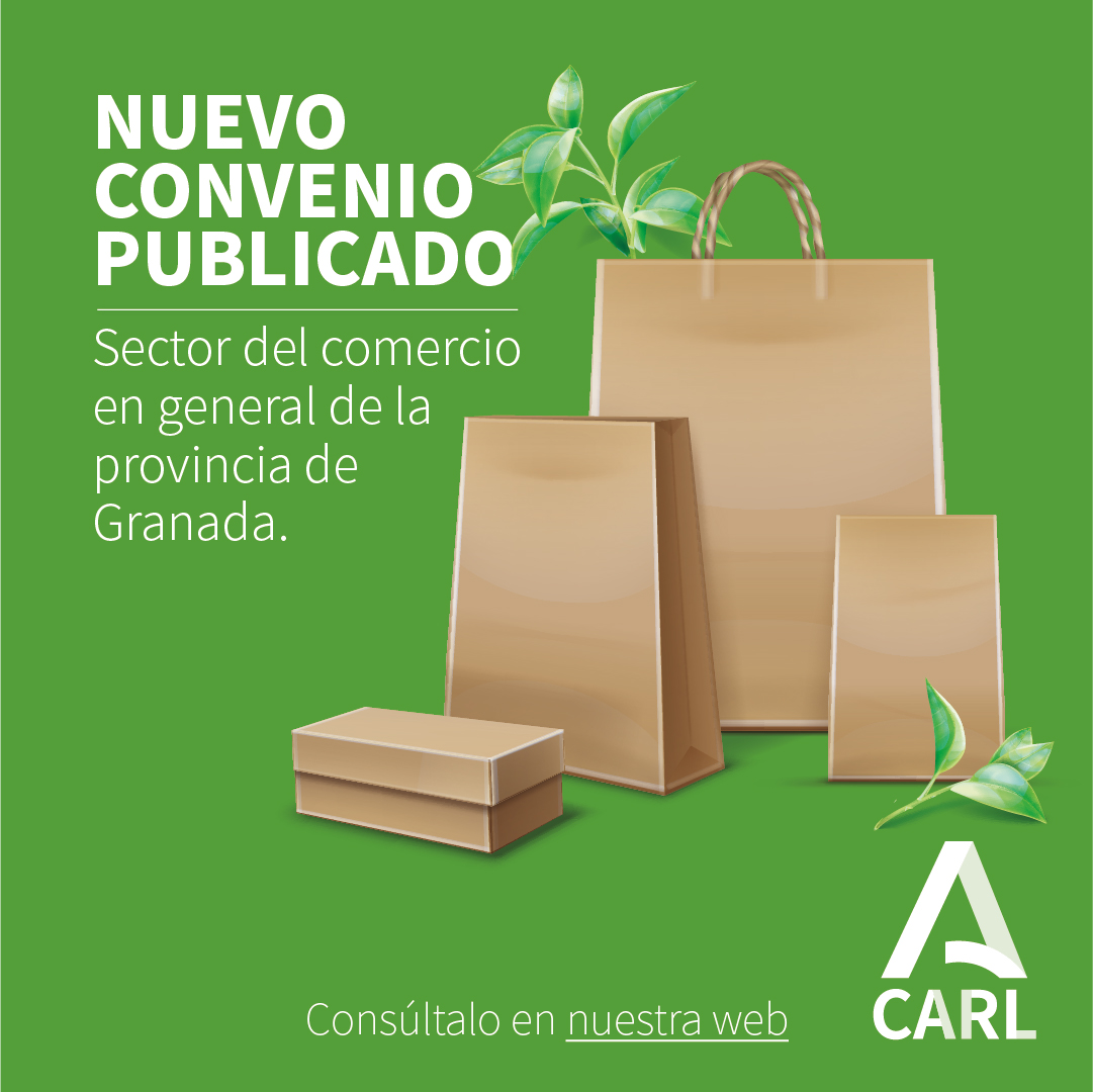 🤝 Publicado nuevo convenio colectivo. ✅ Sector del comercio en general de la provincia de #Granada. Consúltalo aquí: lc.cx/e2w1xr. #CARL #SERCLA #MediaciónLaboral