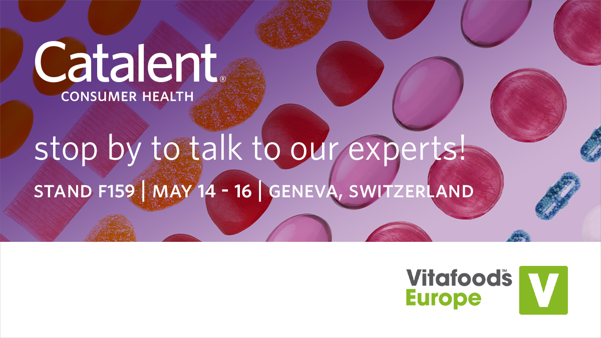 Accelerate growth in your supplement business with innovative, experiential dose forms. Visit Booth #F159 to partner with Catalent, an industry-leading developer and manufacturer of vitamins, supplements, OTC medications, and topical beauty products. ow.ly/etT450RgCre