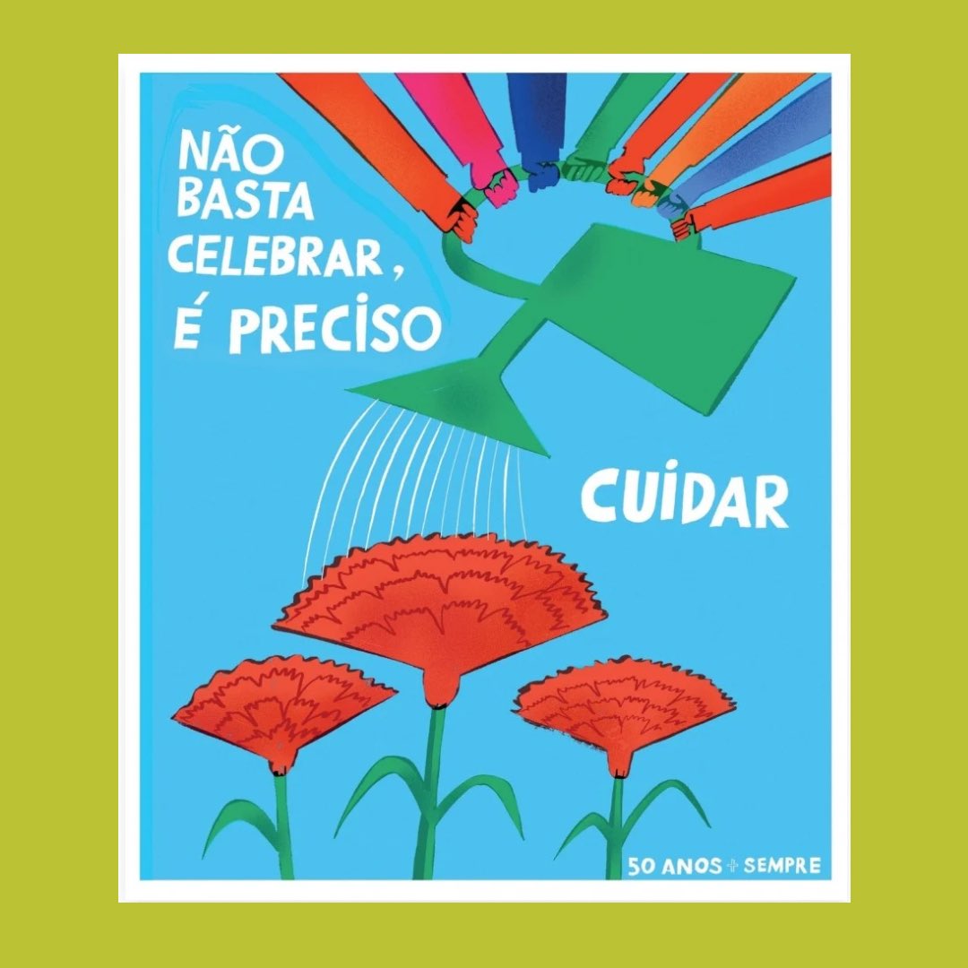 🧪Science is on the street! Free! 🇵🇹 One of the posters from the @RevistaVisao , illustrated by João Fazenda to commemorate the 50th anniversary of April 25th. 🌹 Take care that freedom is for everyone and so is #scienceisforeveryone. #25ofApril #science #oviscience #liberty