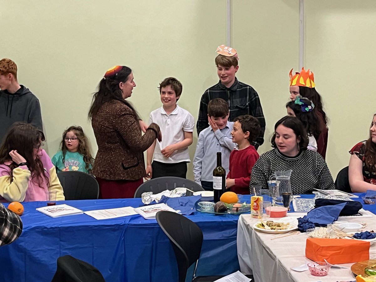 COMMUNITY SEDER BREAKS RECORDS 70 guests attended @JewsInYork largest ever communal seder, led by Rabbi Elisheva.  It included a wonderful rendition of Chad Gadya led by the community’s children, including performances of a life time as the Angel of Death and the one only kid.