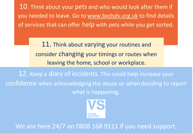 Your safety is one of our priorities and we've been sharing just some of the things you can do to help keep yourself safe if you are in an abusive relationship. #safetyplanningsaveslives 
#controlisnojoke #careorcontrol #toptiptuesday #safetyplanning #safetyplanningtips