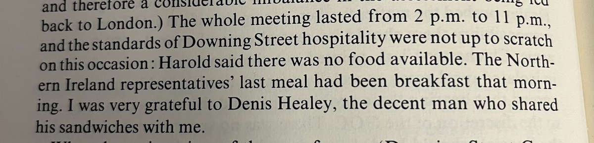 Seems Liz Truss is not the first ex-Prime Minister to complain about the disappointment of Downing Street hospitality. From Brian Faulkner’s memoirs (former Northern Ireland PM)