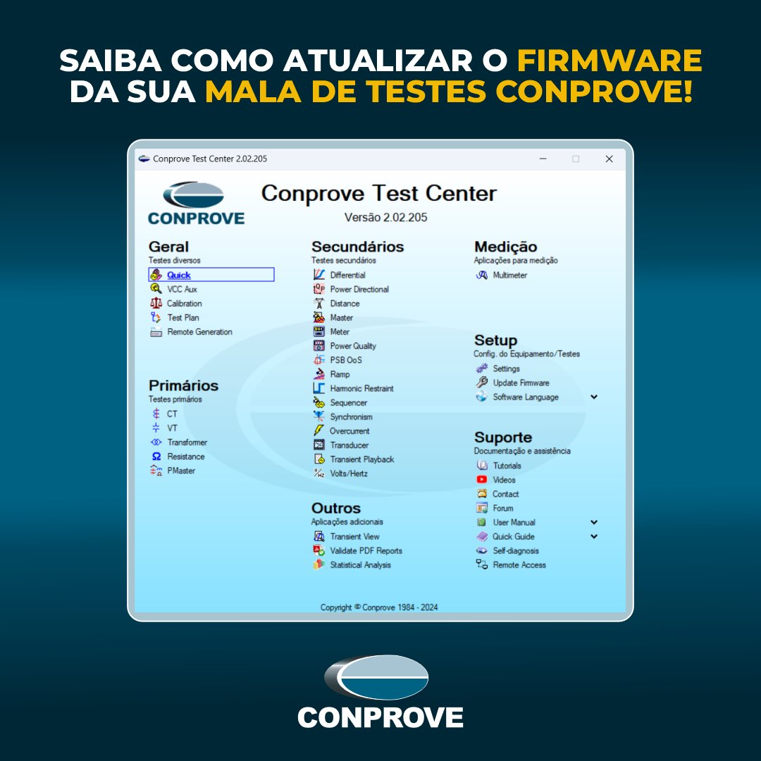 Conprove_eng's tweet image. Whenever a newer version of CTC software is installed, the firmware of the test case is checked upon communication. If an update is required, the procedure detailed in our forum should be followed.

Visit: mla.bs/3df0a7c6

#relaytestset #protection