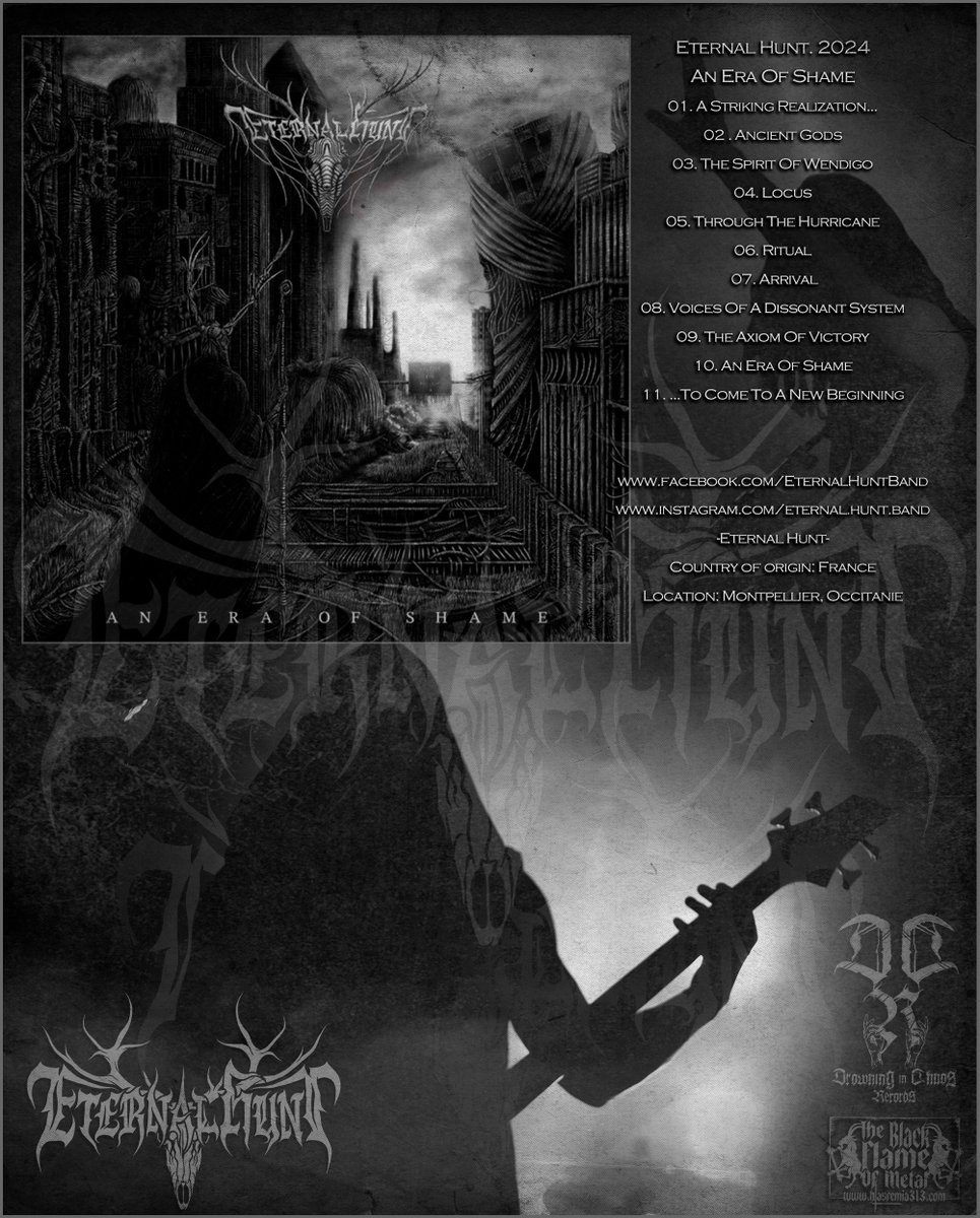 Eternal Hunt. 2024 / An Era Of Shame
blasfemia313.blogspot.com/2024/04/eterna…
#BlackMetal #blackdeath #BlackMetalRaw #BlackMetalBlasphemy #BlackMetalSatanism #blackdeathmetal #deathmetal #extrememetal #metal #metalmusic #BrutalDeathMetal #blasfemia313 #TheBlackFlameOfMetal