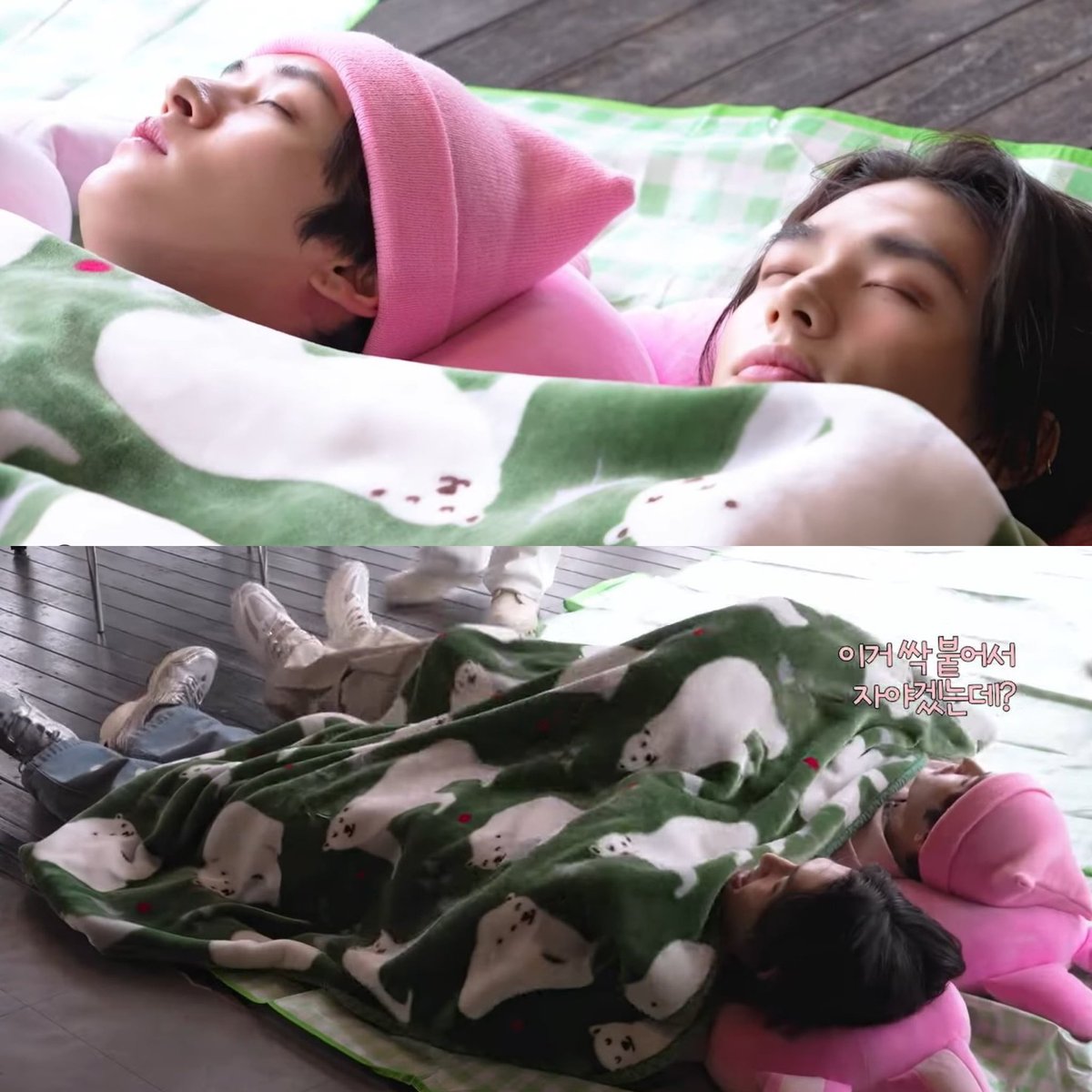 hyunhofilm's tweet photo. hyunho sleeping buddies 😭 https://t.co/XExpD962ga