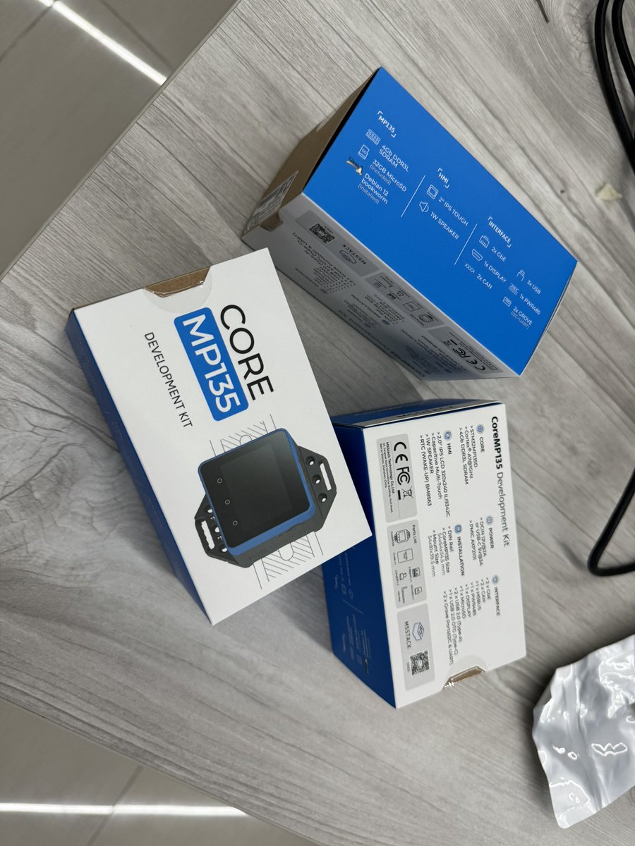 M5Stack's tweet image. The first batch 3 pcs CoreMP135