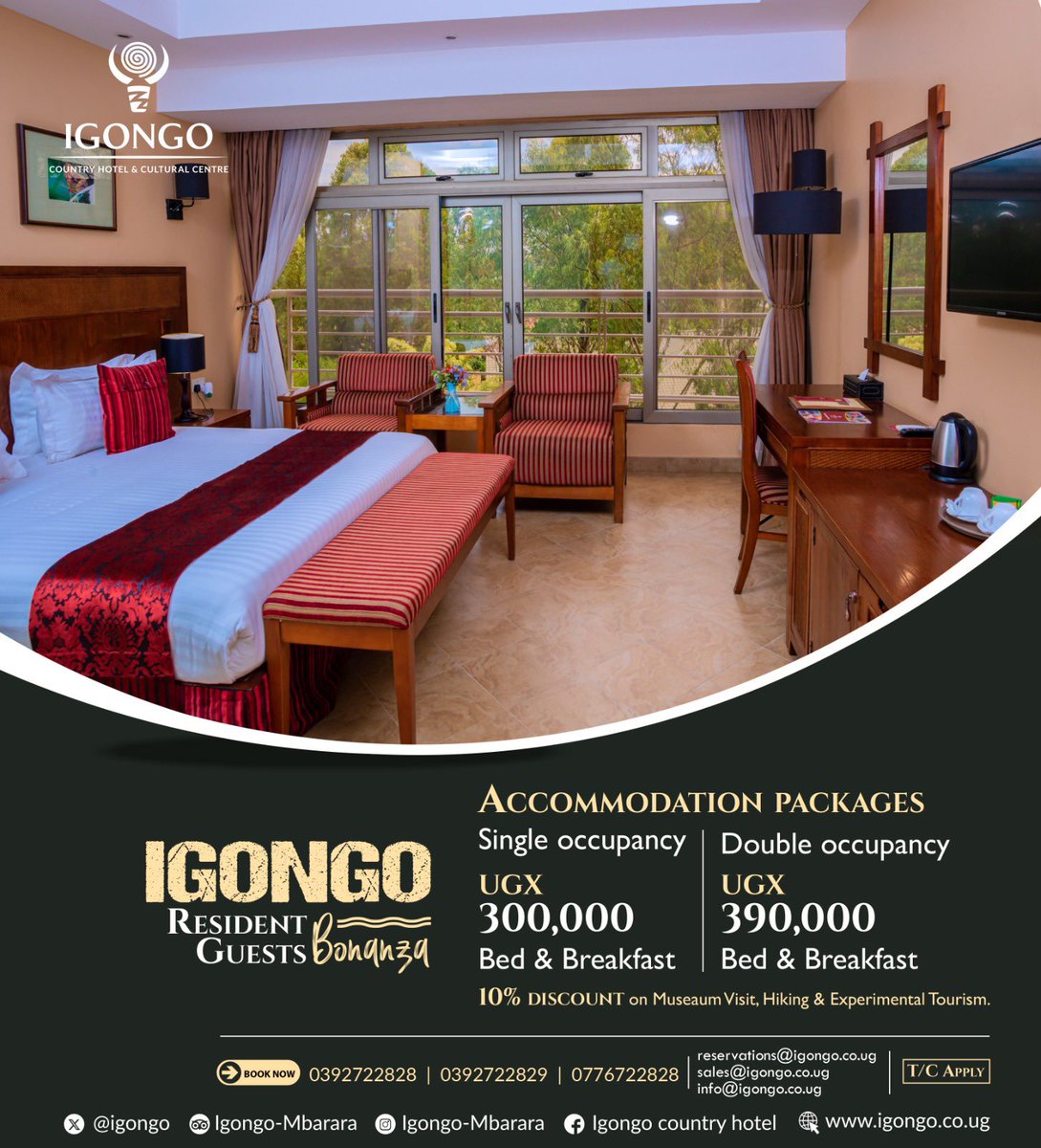 Igongocc's tweet photo. Your perfect getaway for summer awaits! 
Unlock comfort, luxury and relaxation with our seamless room booking experience.

Take a break from the World and come and unwind in our cozy accommodations. 

#VisitIgongo #Stacation #TravelGoals https://t.co/Aj6wQvewXW