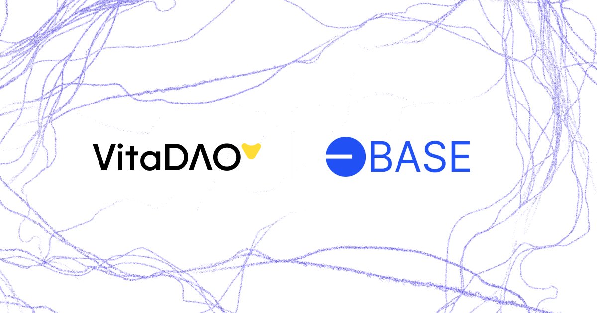 🫡Dive into DeSci with @vita_dao on @base🛡️ Join us to fund longevity research: ✅ 23 projects funded ✅ $4.2M+ deployed 🔗Contract: basescan.org/token/0x490a4b… @aerodromefi pool: aerodrome.finance/swap?from=eth&…