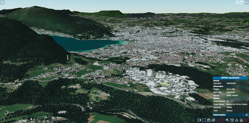 PascPoulainPro's tweet photo. 3DTiles 1.1 Digital Twin of France from BDTOPO(r) @IGNFrance and loaded into @CesiumJS https://t.co/kIgo1mCSjk