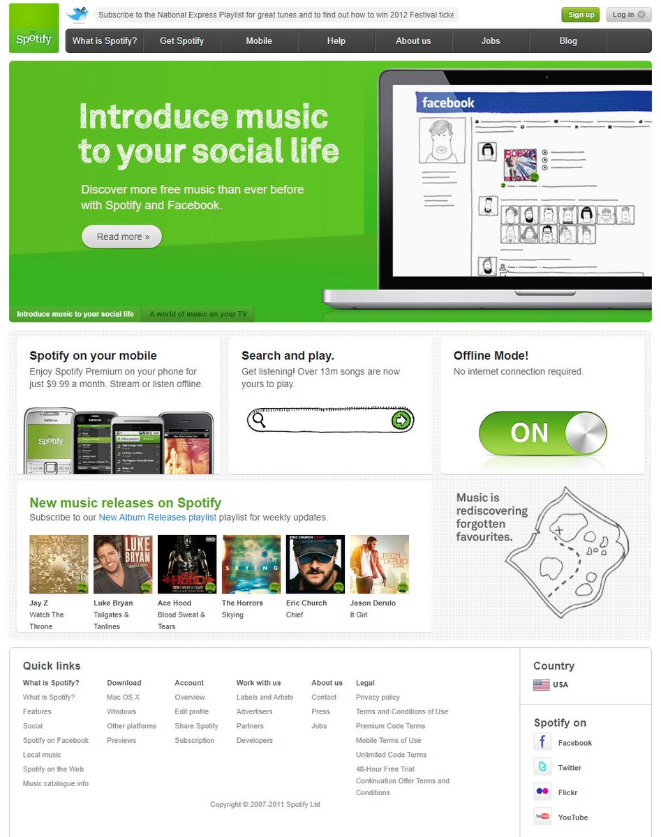 Spotify website in 2011

#WebDesignHistory