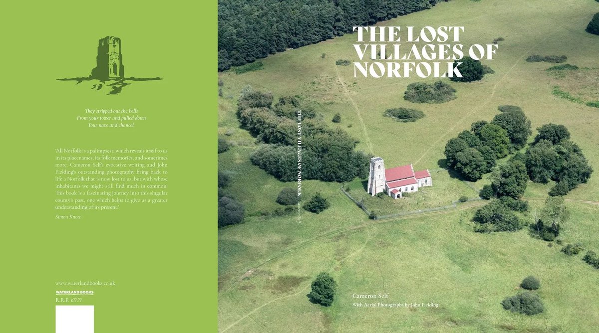 Preview of the cover of a new book coming out later this year. 'The Lost Villages of Norfolk' written by the amazing Cam Self with aerial images given by yours truly #lostvillagesnorfolkbook #Norfolk #aerial #image