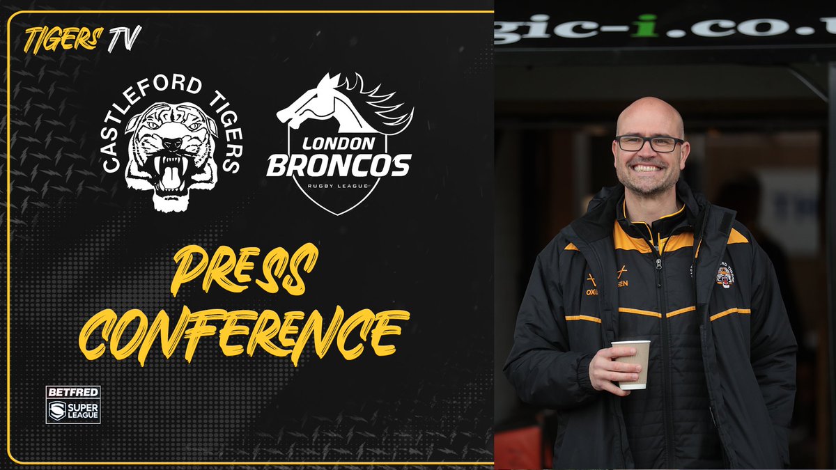 🗣 Craig Lingard spoke to the press ahead of Friday's game vs London Broncos Hear what he had to say on Tigers TV: tigers.mysportsonline.uk #COYF