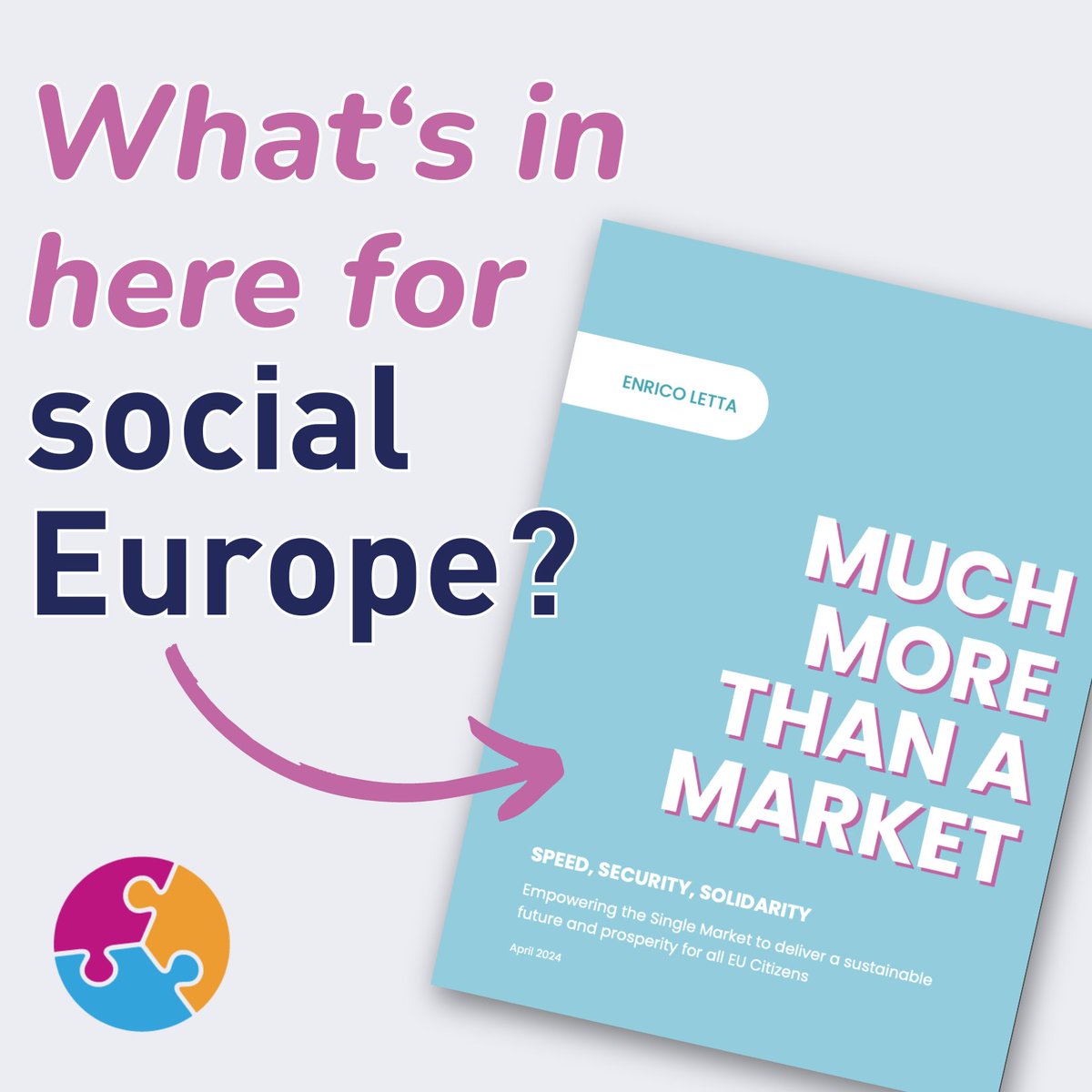 Space given to social policy in 🇪🇺 continues to shrink.

What does the new #LettaReport on reform of the Single Market mean for #SocialEurope? Check out the Report's main takeaways from our Head of Policy & Advocacy @Robbie_BXL 👇socialplatform.org/blog/letta-rep…