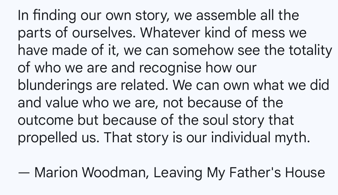 Marion Woodman on finding our own story.