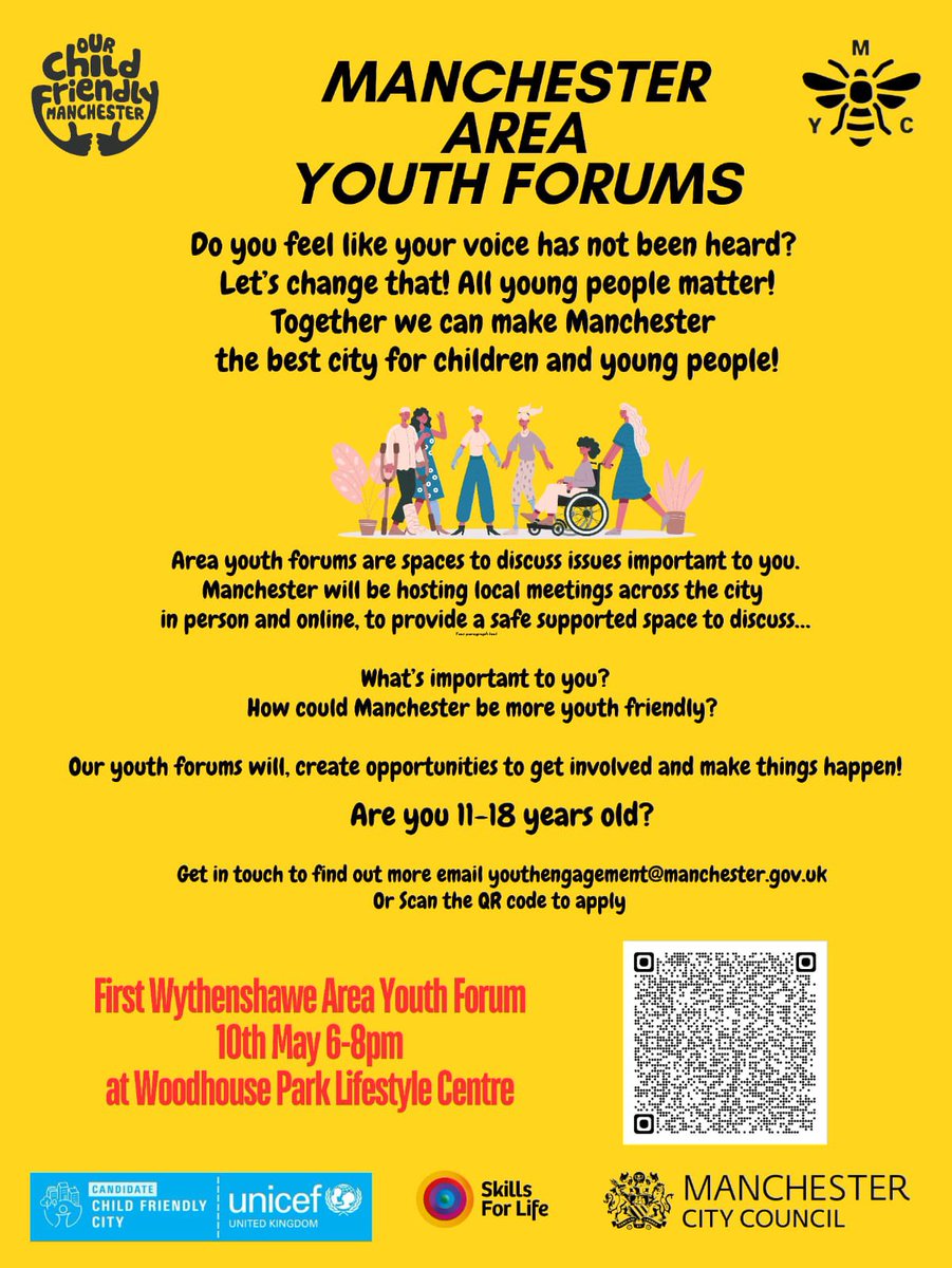 Great to see Area Youth Forums being set up across Manchester.