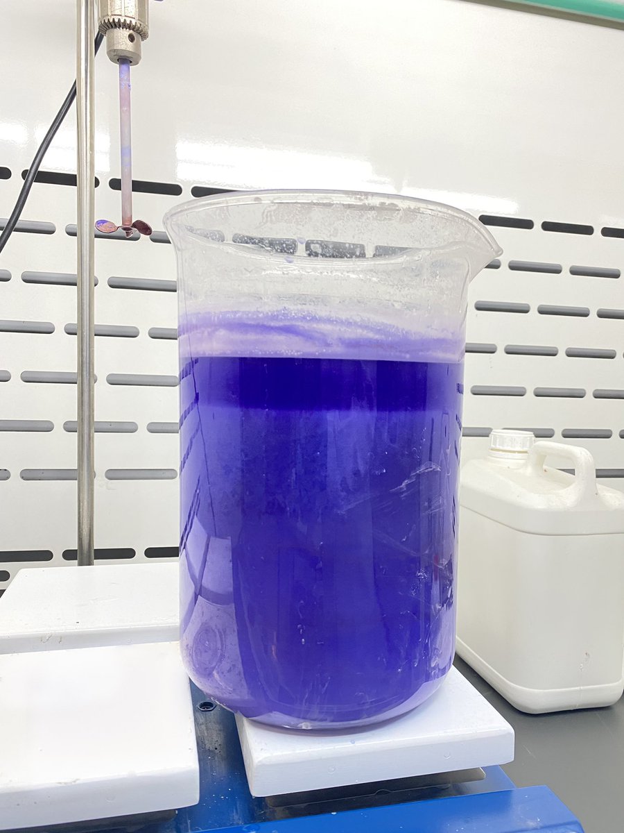 my fave color 💜

#organicchemistry #phdlife #phdvoice #inorganicchemistry #experiment #academictwitter #chemtwitter