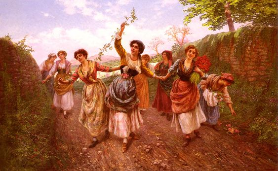 It's #FolkloreThursday!  (A Spring Festival, Pietro Gabrini)
